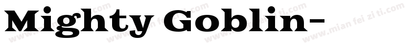 Mighty Goblin字体转换